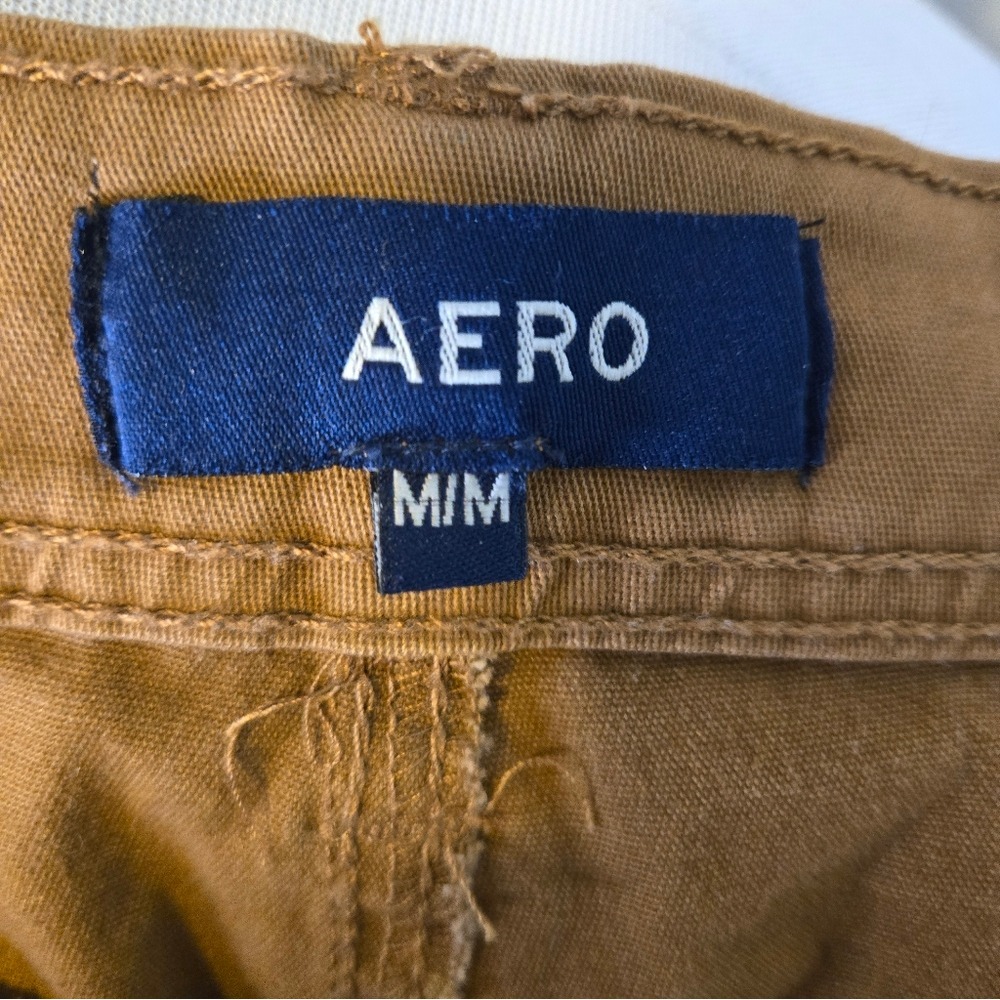 AERO High Rise Cargo Joggers Tan — Minimal‎ Normcore Utility Size M Neutral - Picture 6 of 8